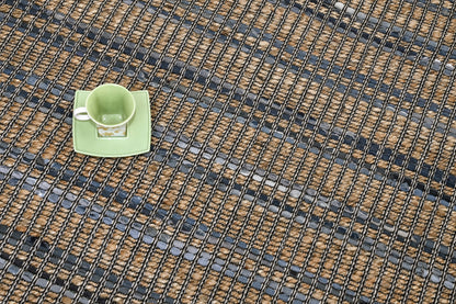 Alfombra de Denim y Yute Sarkanda – Borde Acabado