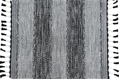 Alfombra Dhurrie de Algodón – Con Borde y Flecos