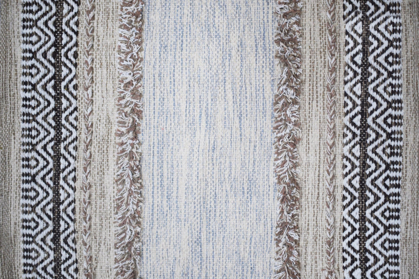 Alfombra Kilim de Algodón – Textura Shaggy