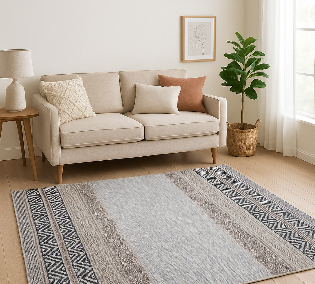 Alfombra Kilim de Algodón – Textura Shaggy