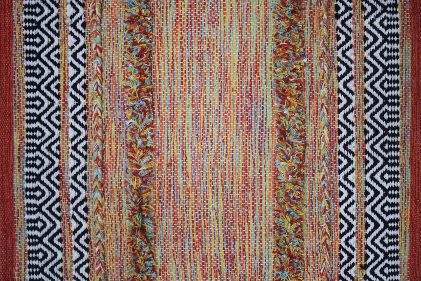 Alfombra Kilim de Algodón – Textura Shaggy
