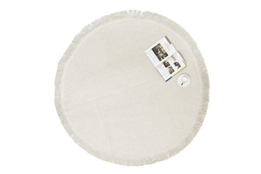 Alfombra Redonda de Yute – Con Base Antideslizante