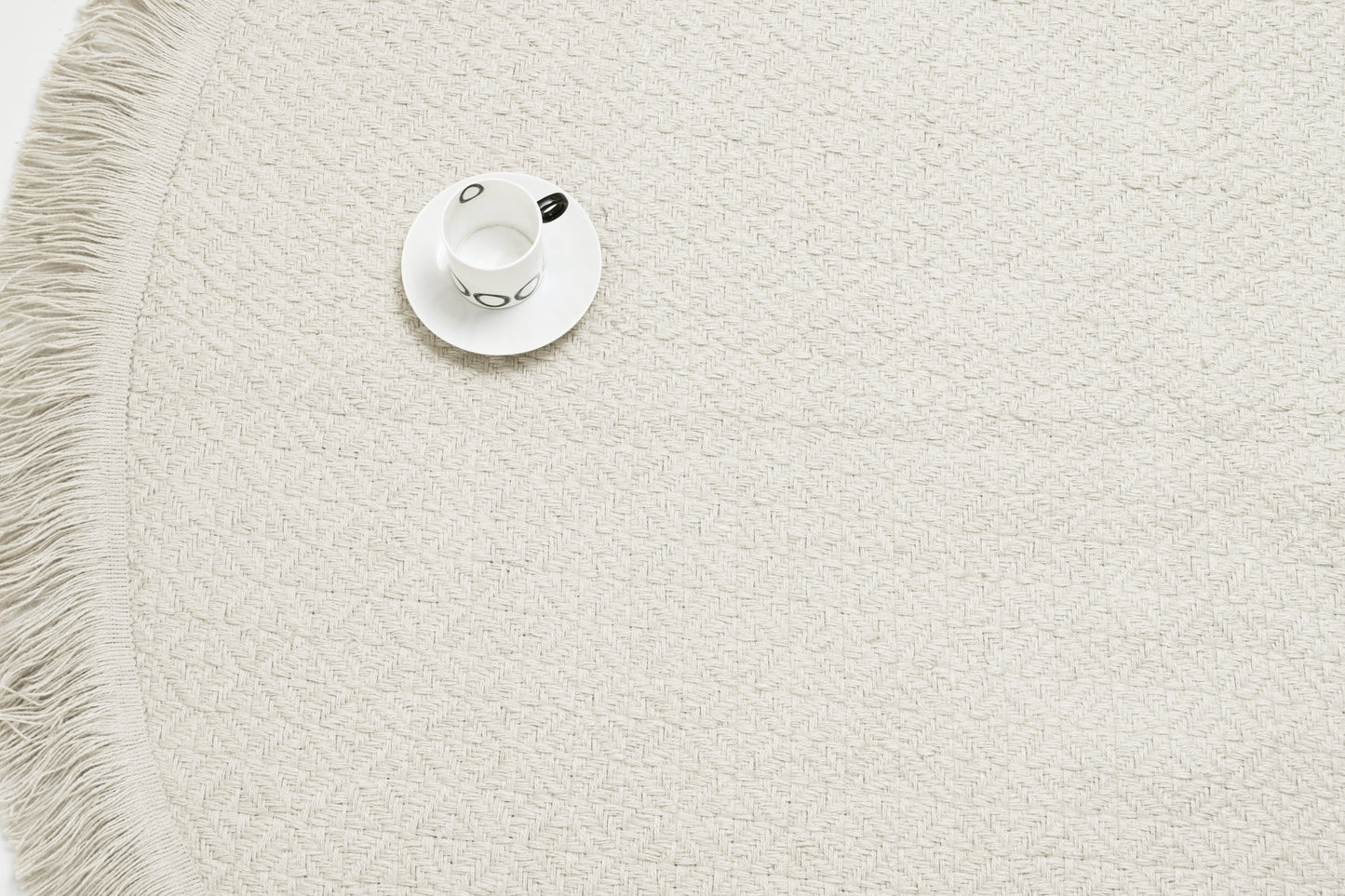 Alfombra Redonda de Yute – Con Base Antideslizante