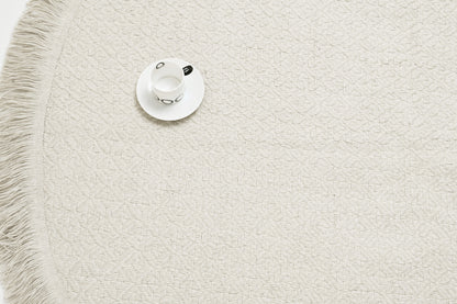 Alfombra Redonda de Yute – Con Base Antideslizante