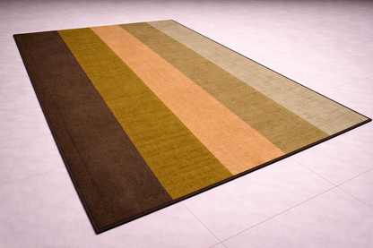 Alfombra de Algodón Tejida a Mano Horizonte Dorado