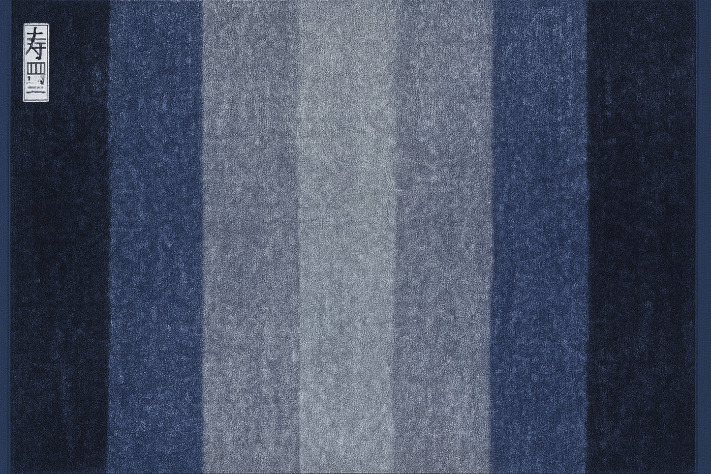 Alfombra de Algodón con Rayas “Ocean Mist” en Tonos Azules
