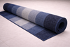 Alfombra de Algodón con Rayas “Ocean Mist” en Tonos Azules