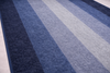 Alfombra de Algodón con Rayas “Ocean Mist” en Tonos Azules