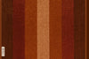 Alfombra de Algodón con Rayas “Autumn Ember” en Naranja Quemado y Tonos Tierra