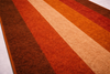 Alfombra de Algodón con Rayas “Autumn Ember” en Naranja Quemado y Tonos Tierra