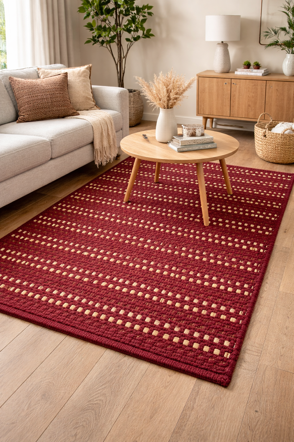 Alfombra Sabrina Rojo Oscuro
