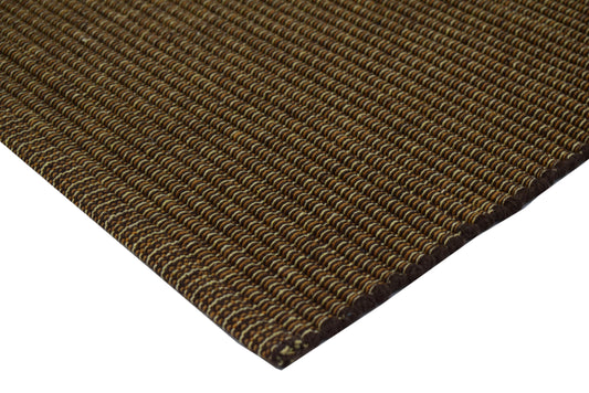 Alfombra de Playa Tejida a Mano Arena Terrestre en Marrón Cálido