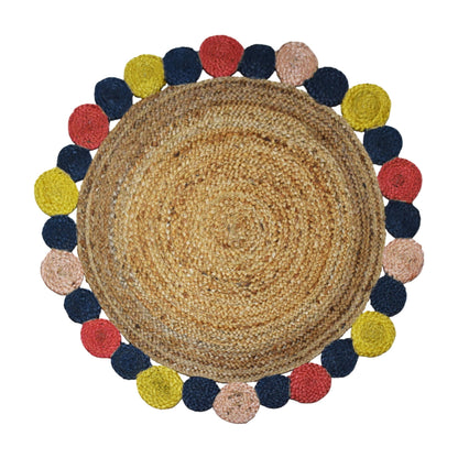 Alfombra Redonda de Yute