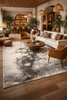 Alfombra Lavable Drift Burn Abstracta