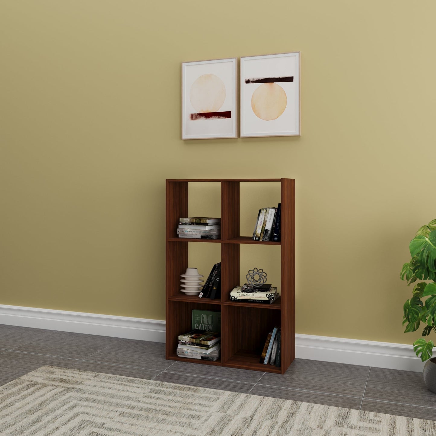 Cubo de Almacenamiento de 6 Compartimientos