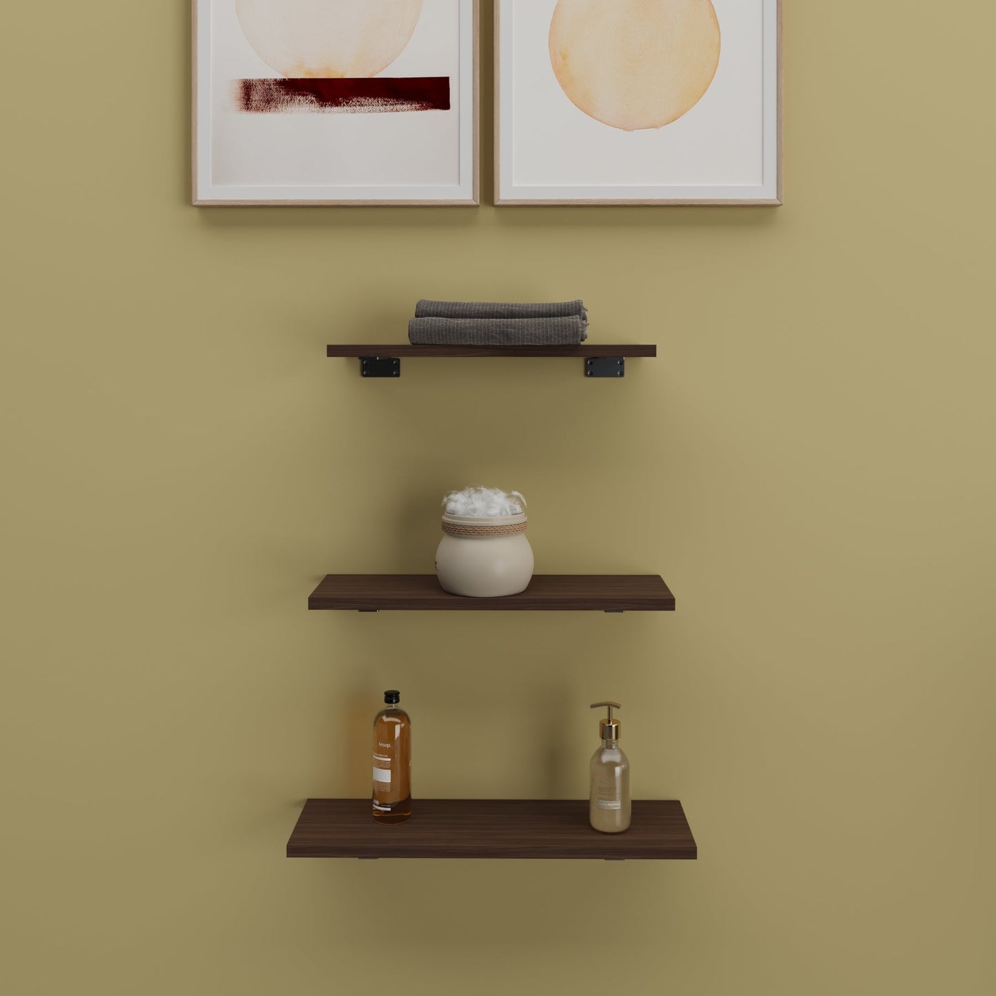 Estante Flotante con Soportes – Juego de 3