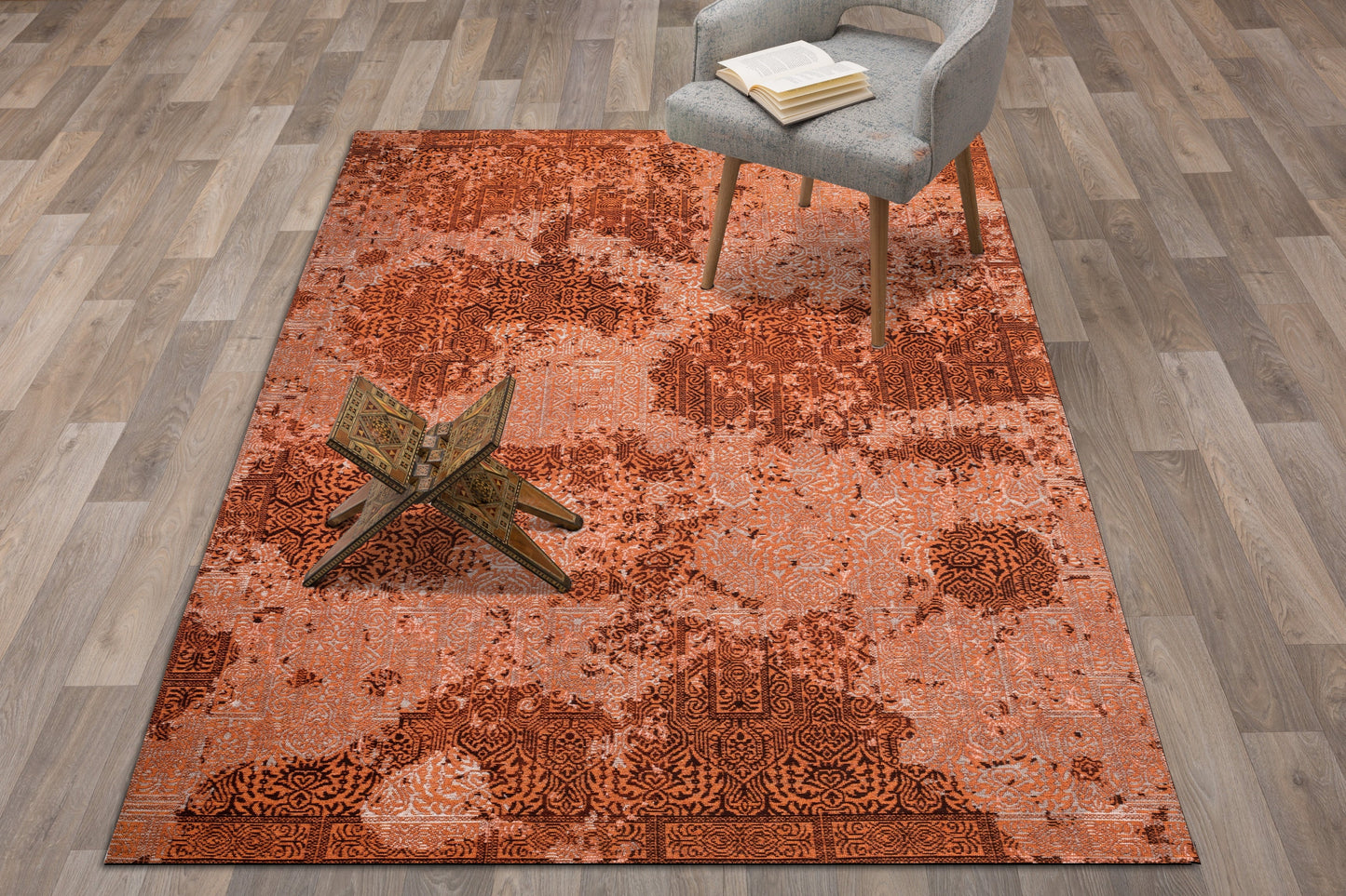 Alfombra tejida Jacquard