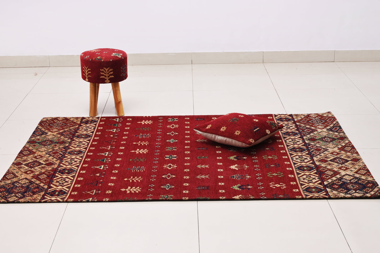 Alfombra tejida Jacquard