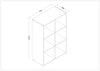 Cubo de Almacenamiento de 6 Compartimientos