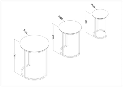 Estante Flotante con Soportes – Juego de 3