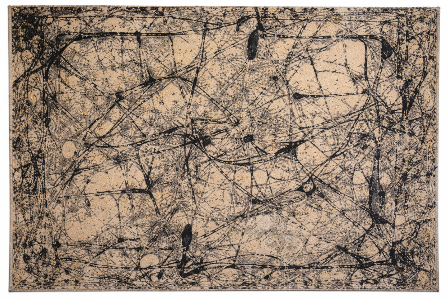 Alfombra Neural Forest Abstracta Lavable
