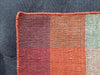 Wollen Durrie Box con flecos borde Naranja/Marron